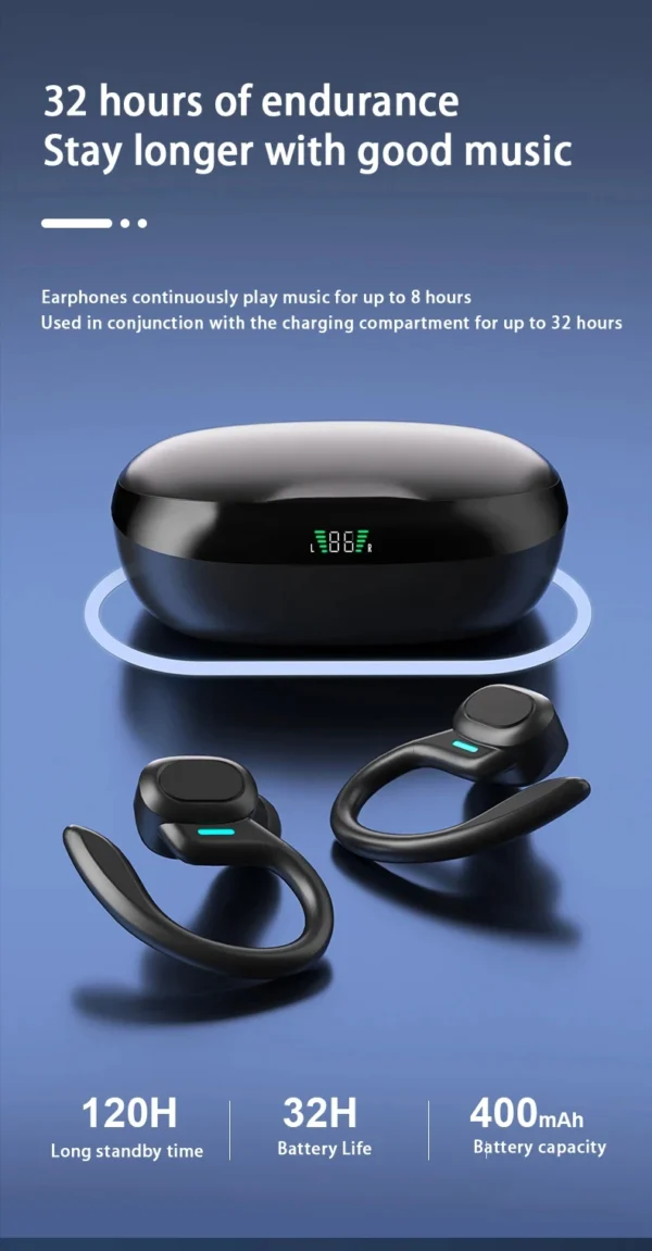 Original Wireless Earphones Ture Wireless Earbuds Ear Hook Sports HiFI - Omi Dot - Image 22