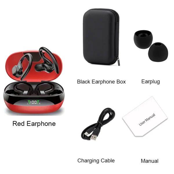 Original Wireless Earphones Ture Wireless Earbuds Ear Hook Sports HiFI - Omi Dot - Image 8